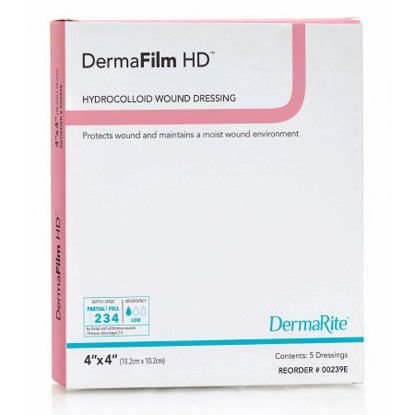 Picture of Hydrocolloid Dressing DermaFilm® HD 4 X 4 Inch Square Sterile00239E