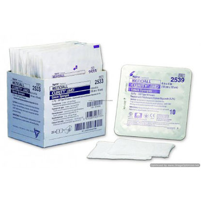 Picture of Antimicrobial Gauze Sponge Curity™ AMD™ Gauze 12-Ply 4 X 4 Inch Square Sterile2533