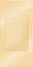 Picture of Adhesive Strip American® White Cross Stat Strip® 2 X 4 Inch Fabric Rectangle Tan Sterile1570033