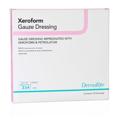 Picture of Impregnated Dressing DermaRite® 2 X 2 Inch Gauze Xeroform / Petrolatum Sterile24220