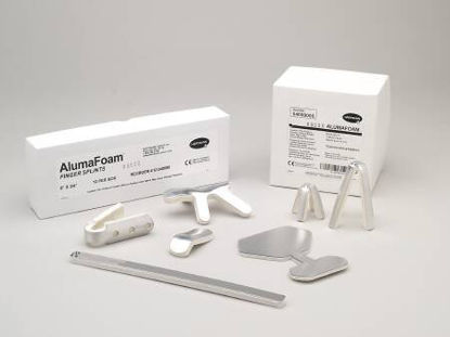 Picture of Finger Splint AlumaFoam® Adult One Size Fits Most Without Fastening Finger Silver / White62120000