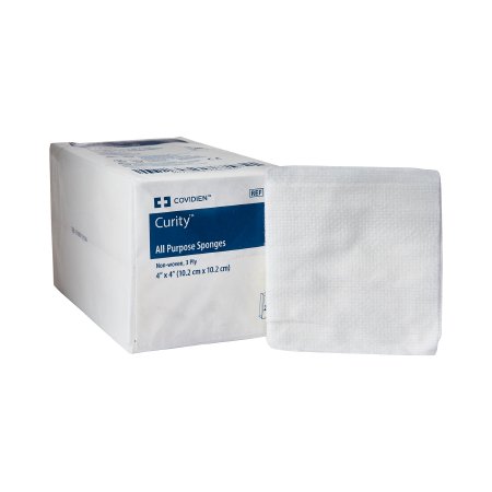 Picture of Nonwoven Sponge Curity™ Polyester / Rayon 3-Ply 4 X 4 Inch Square NonSterile9134