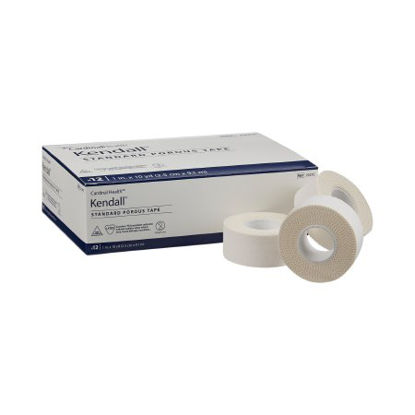 Picture of Medical Tape Kendall™ Standard Porous High Adhesion Cloth 1 Inch X 10 Yard White NonSterile2531C