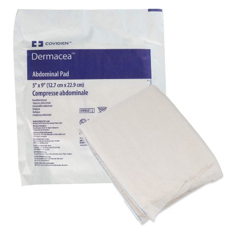 Picture of Abdominal Pad Dermacea™ Nonwoven Fluff 5 X 9 Inch Rectangle NonSterile6196D