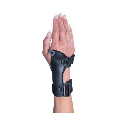 Picture of Wrist Splint Ossur® Exoform® Carpal Tunnel Low Profile Plastic / Nylon Right Hand Black / Blue / Gray Large517077