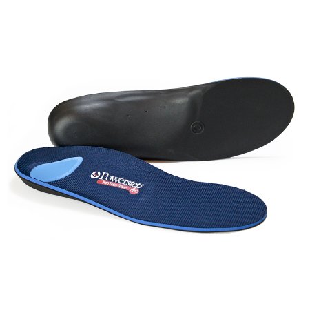 Picture of Powerstep® ProTech Orthotic Insole Full Length Size Asm Polypropylene / EVA / Polyester / Poron® Black / Blue Male 3 to 3-1/2 / Female 5 to 5-1/21005-01AS
