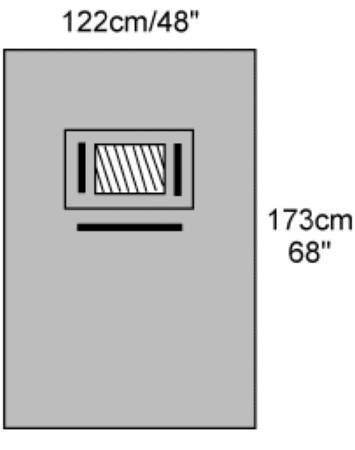 Picture of EENT Drape Ophthalmic Drape 48 W X 68 L Inch Sterile7444