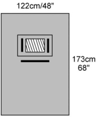 Picture of EENT Drape Ophthalmic Drape 48 W X 68 L Inch Sterile7444