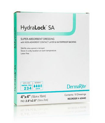Picture of Super Absorbent Dressing HydraLock™ SA Polymer 4 X 4 Inch Sterile60440