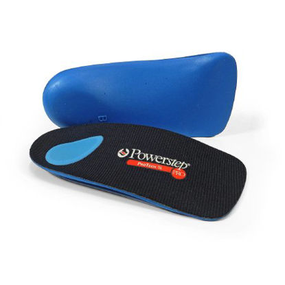 Picture of Powerstep® ProTech Orthotic Insert 3/4 Length Size A Polypropylene / EVA / Polyester / HyPUR-cel® / Poron® Blue Male 5 to 6-1/2 / Female 7 to 8-1/21005-03A