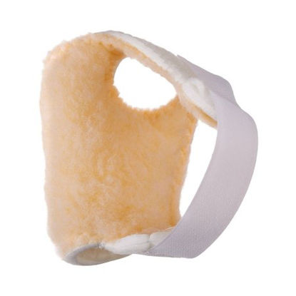 Picture of Palm Protector Rolyan® Foam / Sherpa Fabric Left Hand Cream / White One Size Fits MostA812101