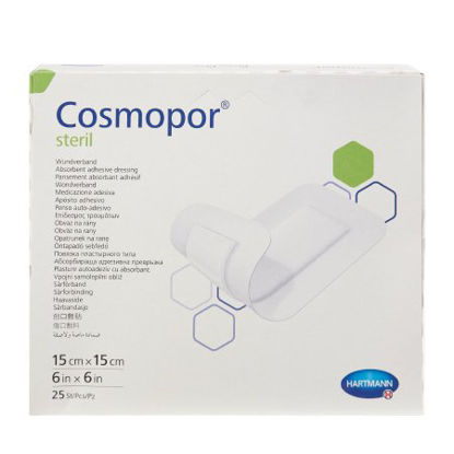 Picture of Adhesive Dressing Cosmopor® 6 X 6 Inch Nonwoven Square White Sterile900823