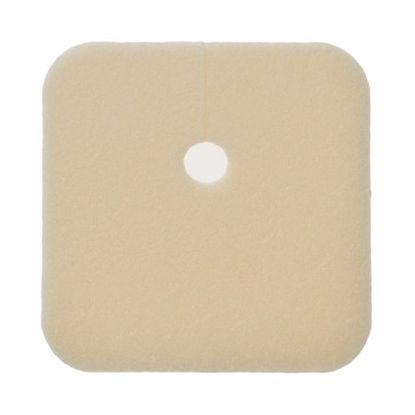 Picture of Foam Dressing Lyofoam® Max T 3-1/2 X 3-1/2 Inch Fenestrated Square Non-Adhesive without Border Sterile603207