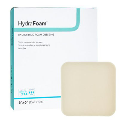 Picture of Foam Dressing HydraFoam™ 6 X 6 Inch Square Non-Adhesive without Border Sterile00296E