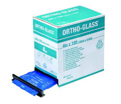 Picture of Padded Precut Splint ORTHO-GLASS® 4 X 15 Inch Fiberglass WhiteOG-4PC