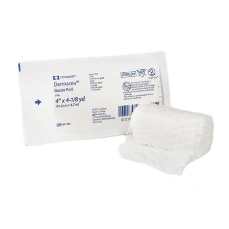Picture of Fluff Bandage Roll Dermacea™ Gauze 3-Ply 4 Inch X 4-1/8 Yard Roll Shape Sterile441105