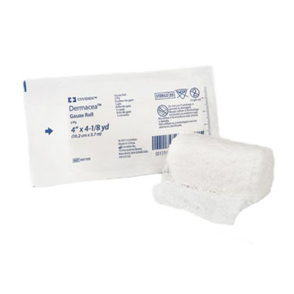 Picture of Fluff Bandage Roll Dermacea™ Gauze 3-Ply 4 Inch X 4-1/8 Yard Roll Shape Sterile441105