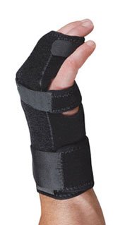 Picture of Wrist Splint TKO® Prebent Aluminum / Nylon Right Hand Black One Size Fits Most4848-RT