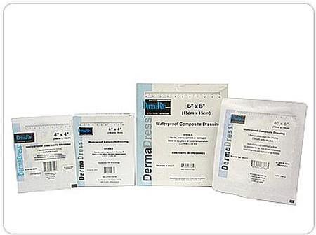 Picture of Composite Dressing DermaDress™ Waterproof 6 X 6 Inch Polyester / Rayon / Nonwoven Sterile00277E