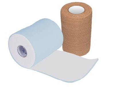 Picture of 2 Layer Compression Bandage System CoFlex® TLC XL with Indicators 4 Inch X 5-2/5 Yard / 4 Inch X 7 Yard 35 to 40 mmHg Self-adherent / Pull On Closure Tan NonSterile7800TLC-XL