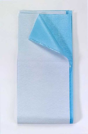 Picture of Stretcher Sheet Tidi® Ultiamte Flat 40 X 90 Inch Blue Double Re-Crepe (DRC) / Polyester Back Disposable980939