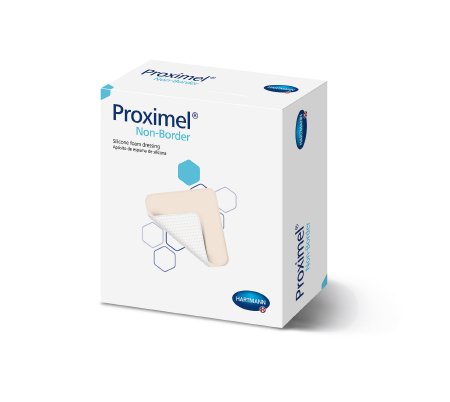 Picture of Silicone Foam Dressing Proximel™ Non-Border 6 X 6 Inch Square Silicone Adhesive Without Border Sterile15713103