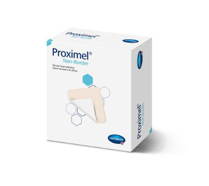 Picture of Silicone Foam Dressing Proximel™ Non-Border 6 X 6 Inch Square Silicone Adhesive Without Border Sterile15713103
