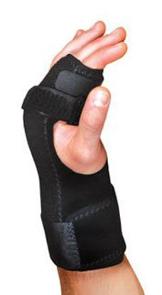 Picture of Wrist Splint TKO® Prebent Aluminum / Nylon Left Hand Black One Size Fits Most4848-LT