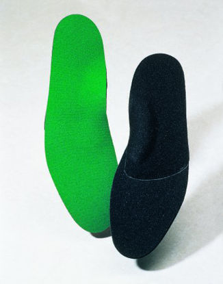 Picture of Spenco Rx® Orthotic Arch Support Full Length Size 5 Fabric / Nylon / Plastic / SpenCore® Material Black / Green Male 12 to 1344-040-05