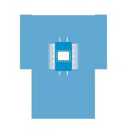 Picture of Surgical Drape Laparoscopic Abdominal Drape 77 W X 106 W X 122 L Inch Sterile9438