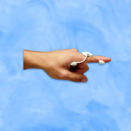 Picture of Finger Splint DeRoyal® Medium Pull-On Left or Right Hand White501B