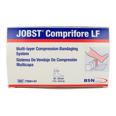 Picture of 4 Layer Compression Bandage System JOBST® Comprifore® LF 7 to 10 Inch 40 mmHg No Closure Tan / White NonSterile7266101