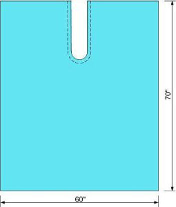 Picture of Orthopedic Drape Poly Split Drape 60 W X 70 L Inch Sterile19104