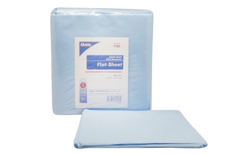 Picture of Stretcher Sheet Dukal Flat 41 X 85 Inch Blue Polypropylene Disposable7102