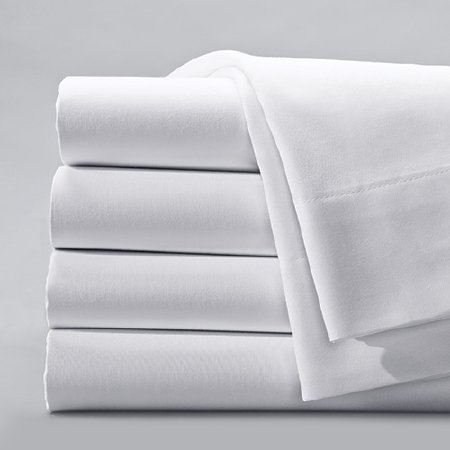 Picture of Bed Sheet Flat 66 X 104 Inch White Cotton 55% / Polyester 45% Reusable03360100