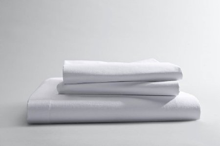 Picture of Bed Sheet Percale Flat 66 W X 115 L Inch White Cotton / Polyester Reusable03340400
