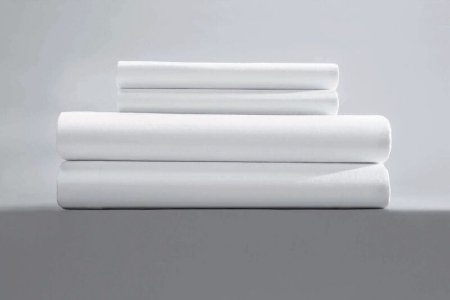 Picture of Bed Sheet Flat 66 X 110 Inch White Reusable12350400