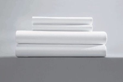 Picture of Bed Sheet Flat 66 X 110 Inch White Reusable12350400