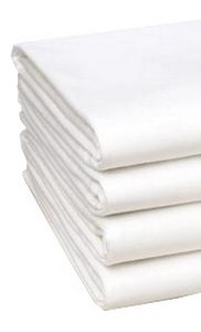 Picture of Bed Sheet Fitted 38 W X 80 L X 9 D Inch White Cotton 60% / Polyester 40% Reusable03547100
