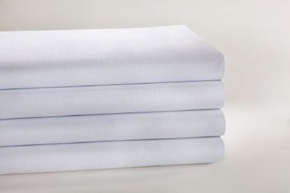 Picture of Bed Sheet Draw 54 W X 72 L Inch White Cotton 70% / Polyester 30%16952500
