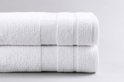 Picture of Bath Towel 20 X 40 Inch Cotton Terry Cloth White Reusable40524300