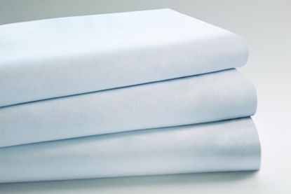 Picture of Bed Sheet UniVal Fitted 36 X 86 X 9 Inch White Cotton 70% / Polyester 30% Reusable16940110