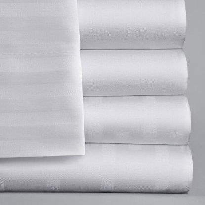 Picture of Bed Sheet ComforTwill™ Fitted 54 X 80 X 14 Inch White Reusable01470100