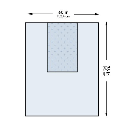 Picture of General Purpose Drape McKesson Three-Quarter Drape 60 W X 76 L Inch Sterile183-I80-12110G-S