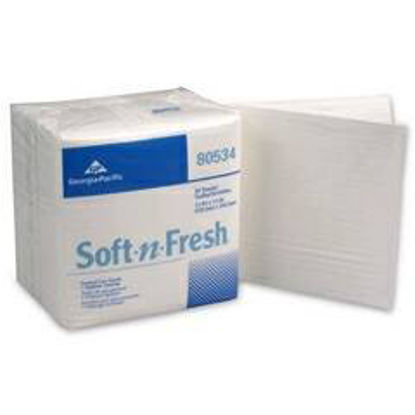 Picture of Washcloth Soft-N-Fresh® 13 X 13 Inch White Disposable80534
