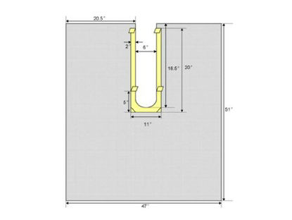 Picture of Orthopedic Drape ClearView Orthopedic U-Drape 47 W X 51 L Inch Sterile1501-1015