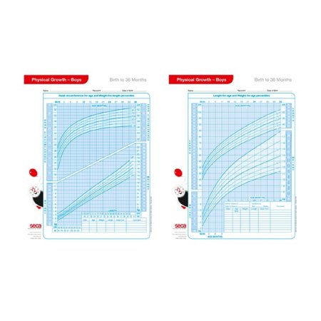 Picture of Growth Charts Boys 0-36 Months seca® 405B Boys Infant to 36 Months 1 X 8-1/2 X 11 Inch Paper405B
