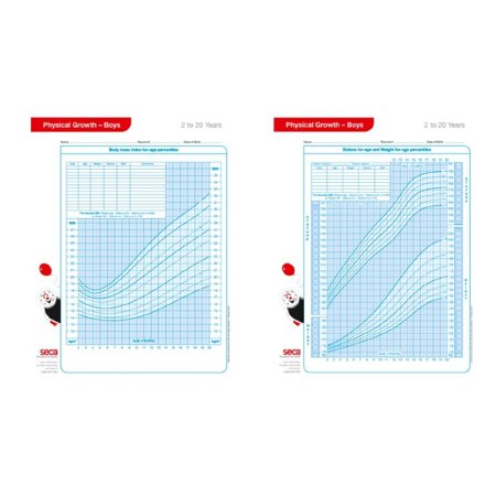 Picture of Growth Charts Boys 2-20 Years seca® 406B Boys 2-20 Years 8-1/2 W X 11 H Inch4060B