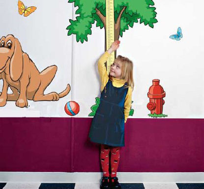 Picture of Tree Height Chart Pedia Pals 2 to 6 Foot Length Vinyl Wall Decal100108