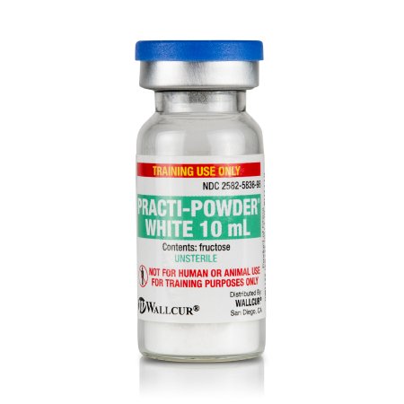 Picture of Clinical Training Medication Practi-Powder White™ 10 mL Vial White Reconstitution Powder427PW